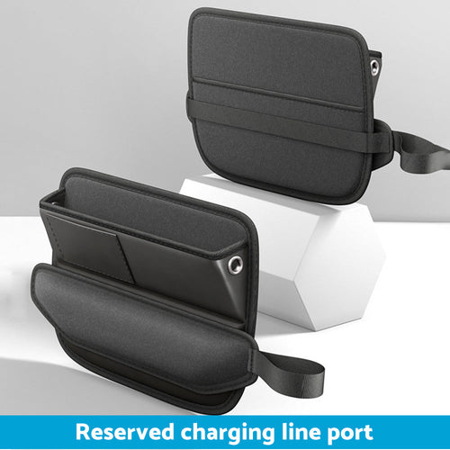 Car Seat Gap Storage Bag Organizer PU Leather With Exclusive Charging Cable Hole Suitable For Vehicles-0